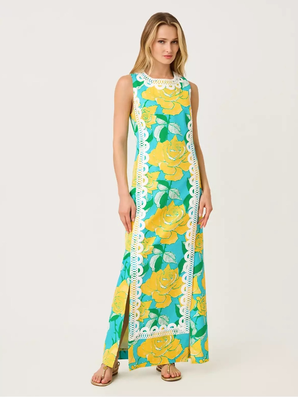 NWOT Lilly Pulitzer Lotta Stretch Maxi Shift Dress
